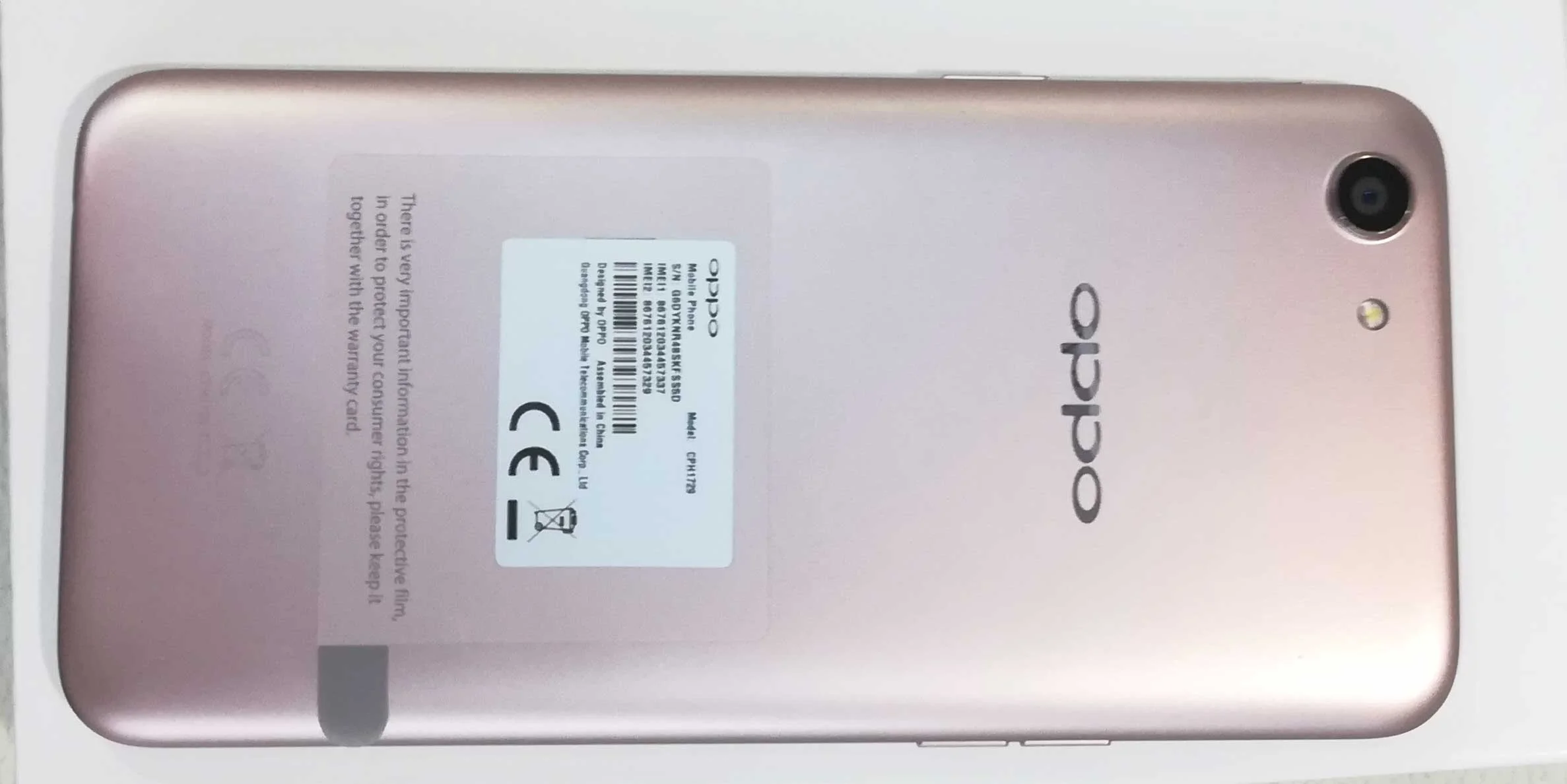 oppo mobile A83 (CPH1729)specifications and image