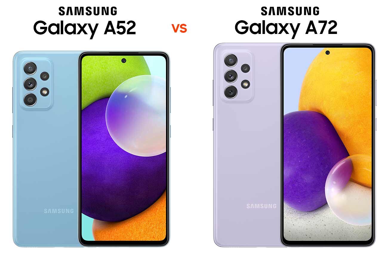 Samsung A52 vs A72