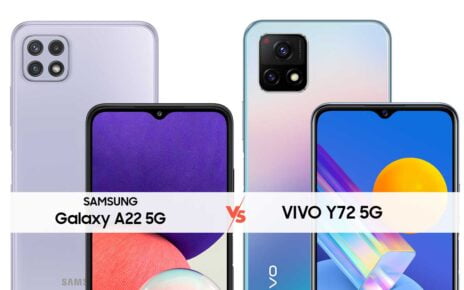Samsung A22 5G vs Vivo Y72 5G