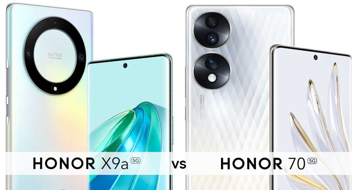 Honor X9a vs Honor 70
