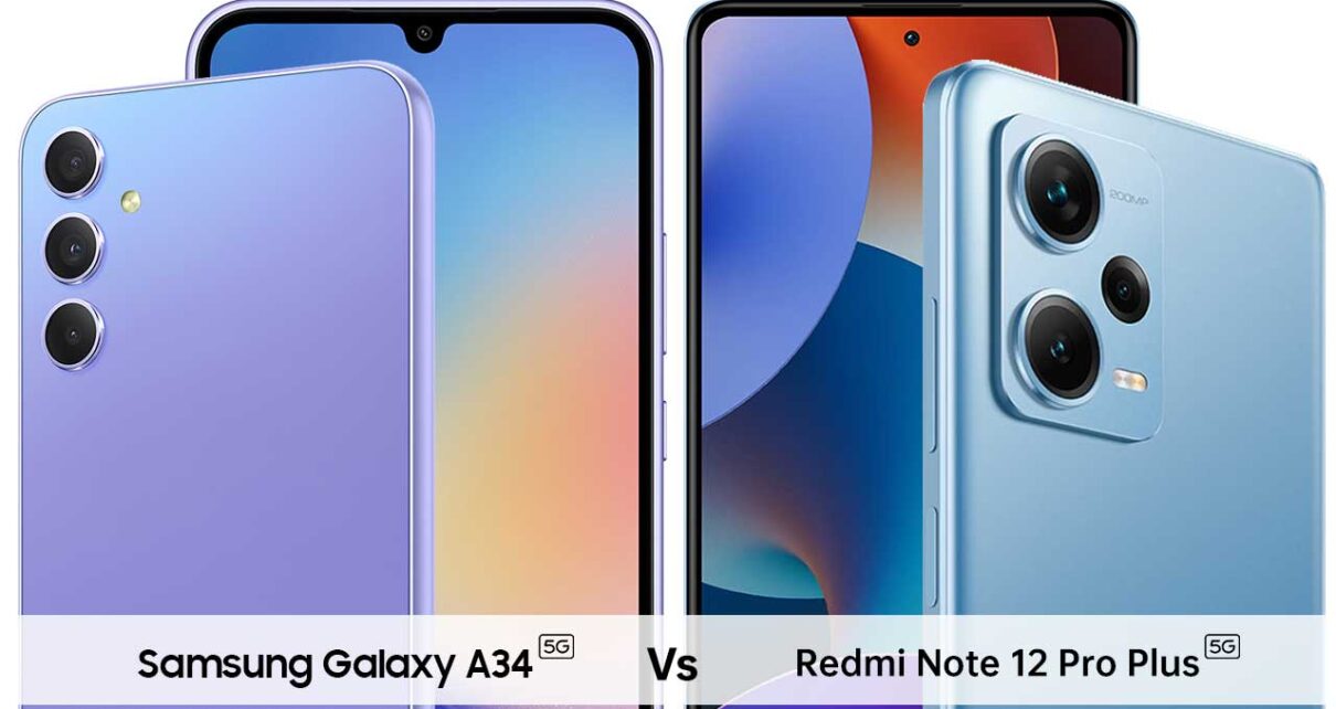 Samsung Galaxy A34 vs Redmi Note 12 Pro Plus