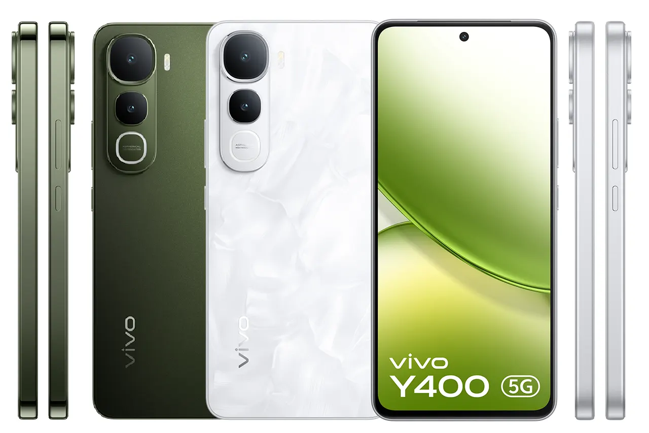 Vivo Y400 5G Vivo Y400 5G White and Green