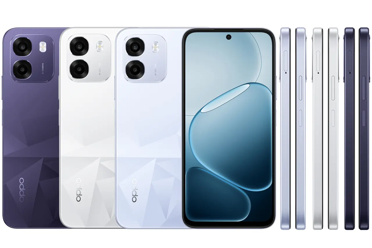 OPPO K14 5G CPH2869 Back and Side Views