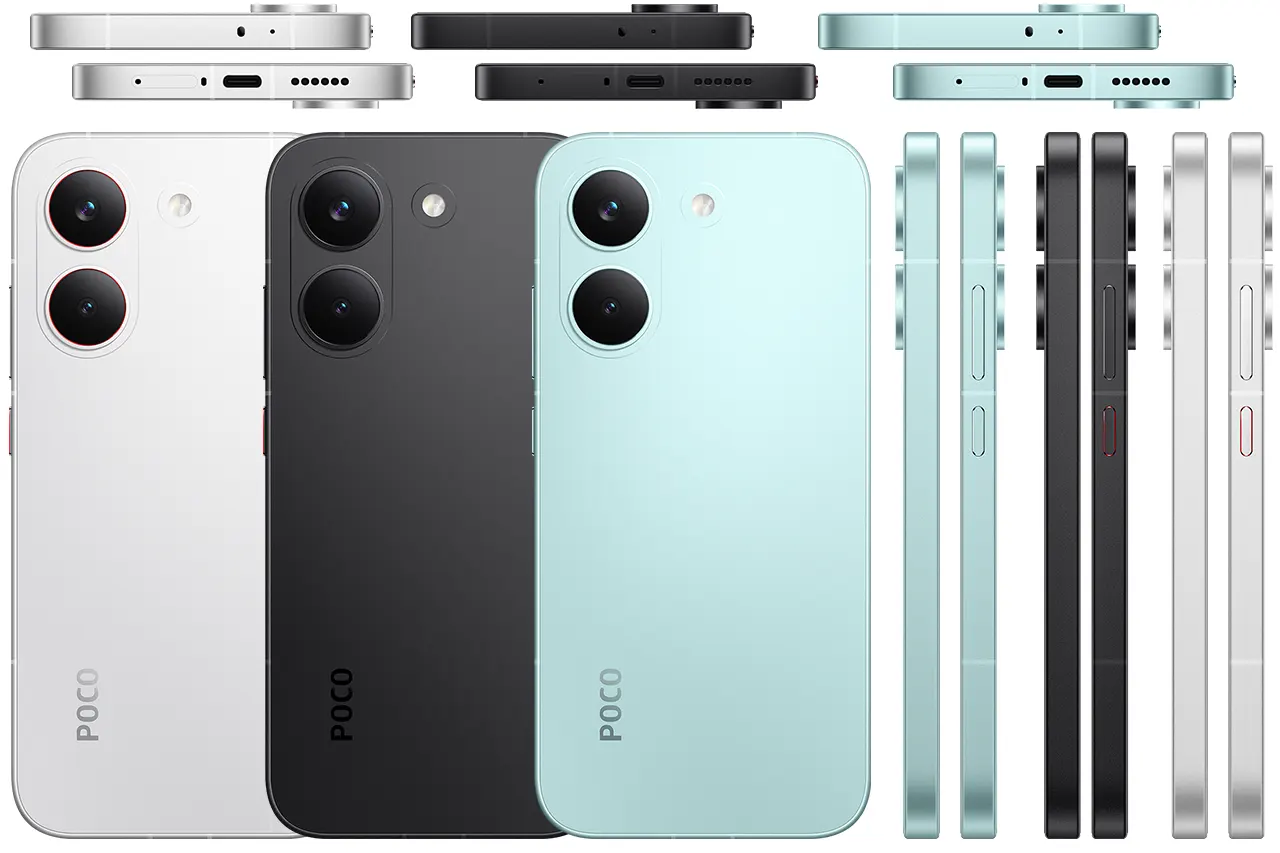 POCO X8 Pro 5G 2511FPC34I 2511FPC34G Back and Frame View