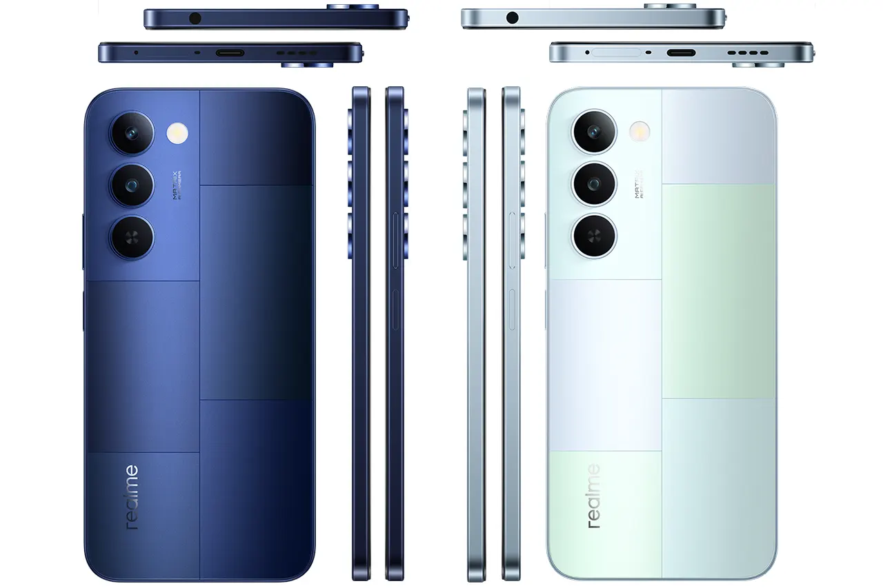 Realme P4 Lite 5G RMX5261 Green Blue Colors