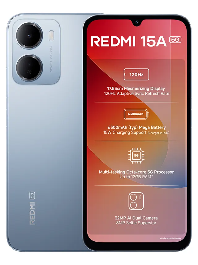 Redmi 15A 5G Blue Color
