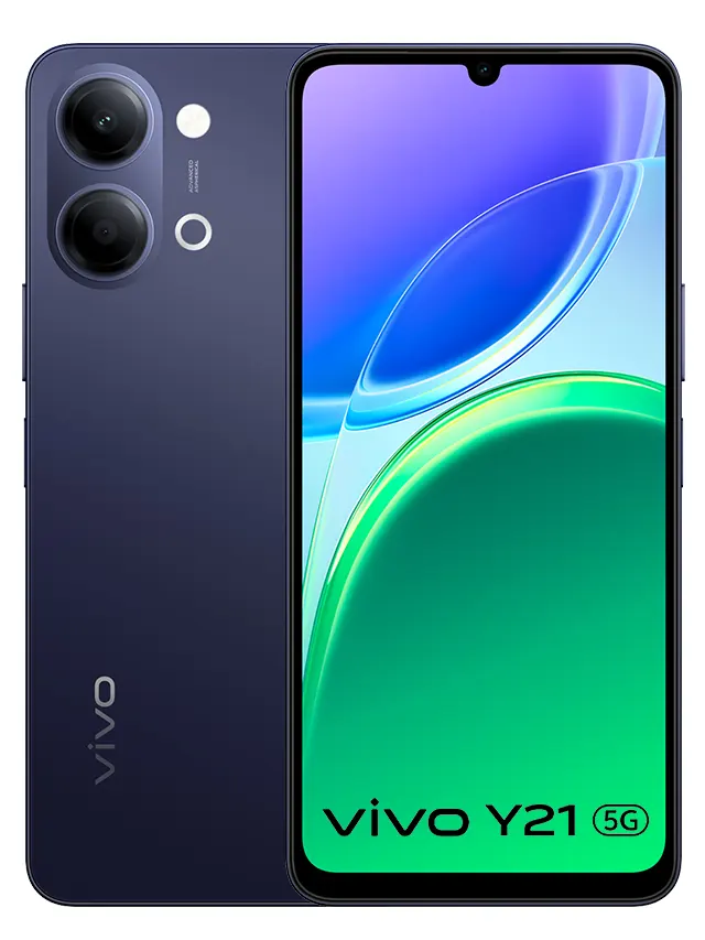 Vivo Y21 5G V2553 Front Back View