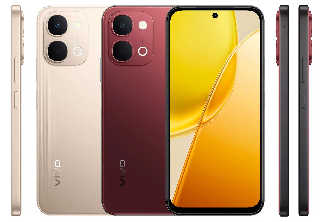 Vivo Y51 Pro 5G Red Gold Colors