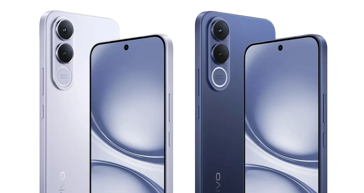 vivo V70 FE 5G Blue Silver Colors