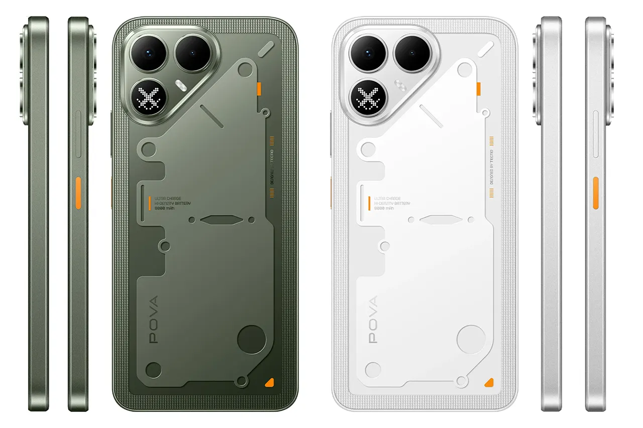 Tecno Pova 8 5G Back and Frame Design