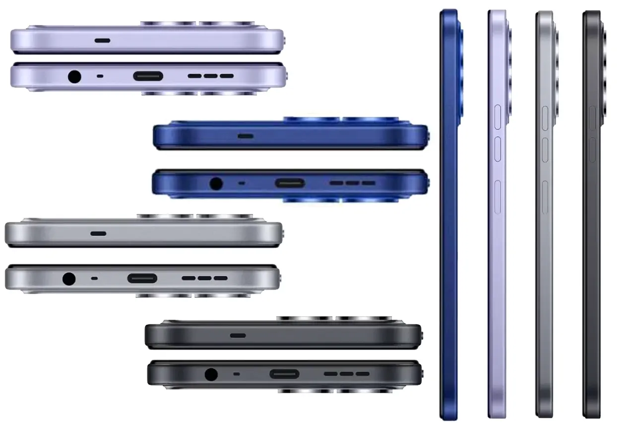Tecno spark 50 KN4 Sides